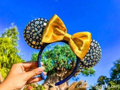 Disney Parks Minnie Mouse WDW 50th Anniversary Jeweled Ears Headband NEW-image