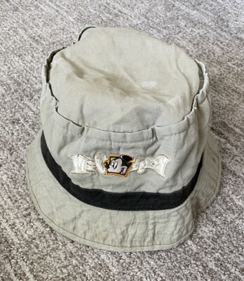 Vintage Walt Disney World Mickey Mouse Bucket Hat Khaki Embroidered Logo Retro-image