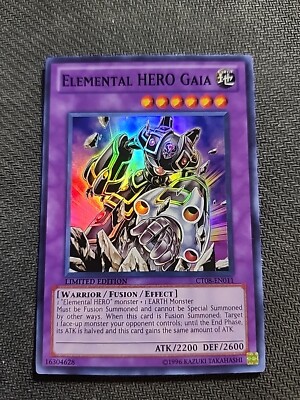 Yu-Gi-Oh! TCG Elemental Hero Gaia 2011 Collectors Tins CT08-EN011 Limited Super-image