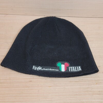 Vintage Epcot Italia Walt Disney World Disneyland Mens Beanie Italy Hat-image