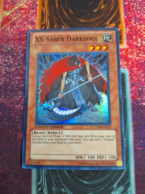 Yu-Gi-Oh! TCG XX-Saber Darksoul CT08-EN017 Limited Super Rare Near Mint-image