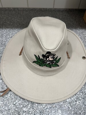 Vintage Walt Disney World Mickey Mouse Animal Kingdom Safari Hat Adult Small💥-image