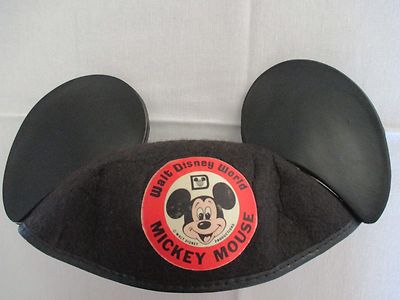 Walt Disney World Mickey Mouse Vintage g J R Cap Hat With Ears Great Condition-image