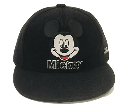 Vintage Walt Disney World's Mickey Mouse Youth Cap Flexible Mickey w/ Ears Rare!-image