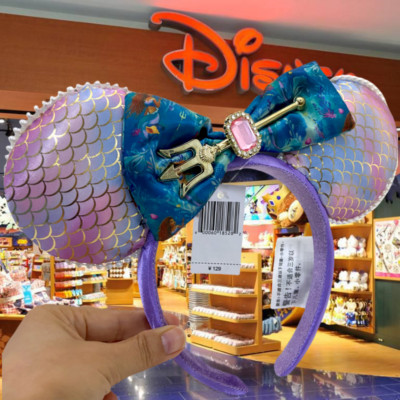 Disney- Princess Ariel The Little Mermaid Parks Live Action Minnie Ears Headband-image