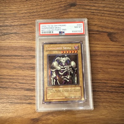 2002 YU-GI-OH Summoned Skull Limited Edition Promo Collector's Tin BPT-002 PSA 8-image
