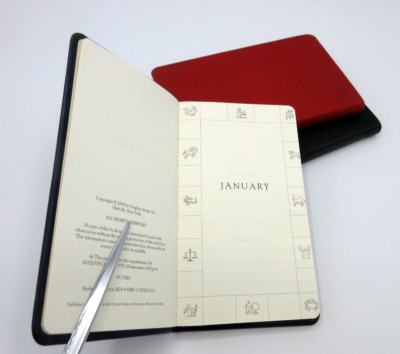 Birthdays Datebook Leather Journal 3x5