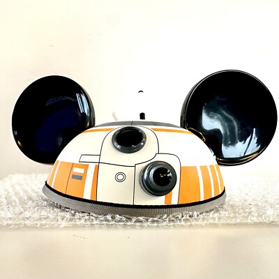 BB-8 STAR WARS Mickey Mouse Ears DISNEY PARKS WDW Hat Cap Orange (ADULT SIZE)-image