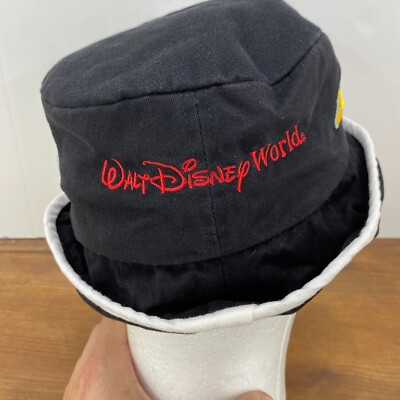Walt Disney World VTG Mickey Mouse Body Parts Embroidered Bucket Floppy Hat-image