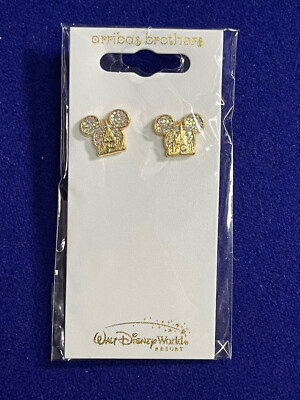 NEW Arribas Brothers Walt Disney World 50th Anniversary Mickey Icon Earrings-image