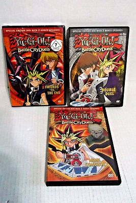 3 Yu-Gi-Oh DVDs Bundle, Battle City Duels -Vol. 5 6 7,Episodes 165-179 on 3 DVDS-image