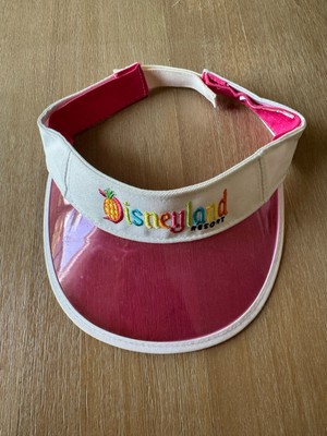Walt Disney World Parks Retro Pink Brim Visor Vintage Look Hard to Find-image