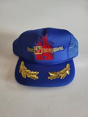vintage 80s WALT DISNEY WORLD SNAPBACK HAT scrambled eggs trucker mesh-image