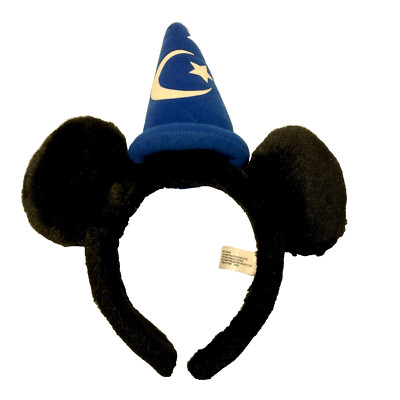 Walt Disney World Fantasia Mickey Mouse Ears Headband Plush Youth Size-image
