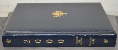 2000 Britannica Book of the Year for Events of 1999 - Leather Bound-image