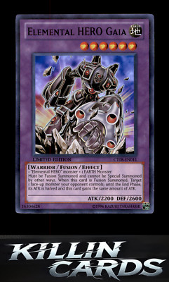 Elemental HERO Gaia CT08-EN011 Super Rare 2011 Collectors Tins YuGiOh Card NM-image