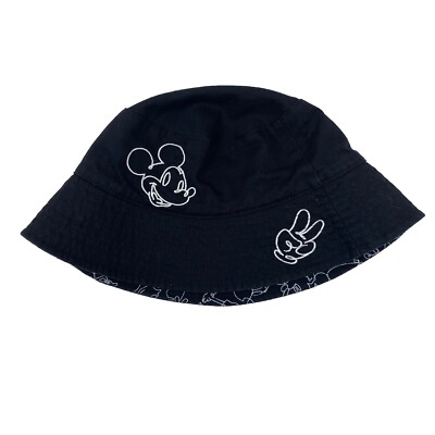 Disney Parks Mickey Mouse Allover Reversible Black Adult Bucket Hat-image
