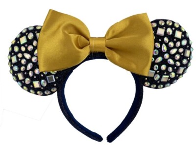 Disney Parks WDW 50th Anniversary Jeweled Minnie Mouse Headband Ears New Ship-image