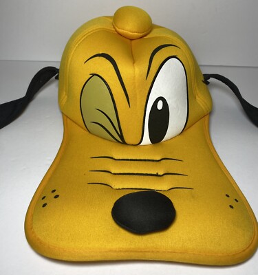 Walt Disney World  Hat PLUTO 3D Hat Cap Long Ears Bill Goofy Floppy Vintage-image
