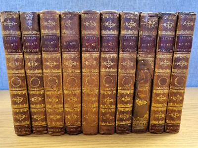 Recueil des Lettres de Madame de Sevigne 10 volumes complete-image