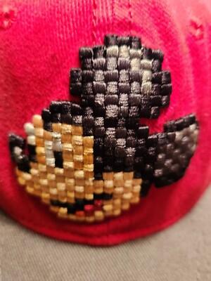 Mickey Mouse Mine Craft Pixel Disney Parks WDW Mickey Mouse Red Hat (YOUTH) 55cm-image