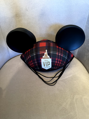 4 Disney RARE Parks VIP Tours WDW 50th Anniversary Mickey Mouse Plaid Ears Hats-image