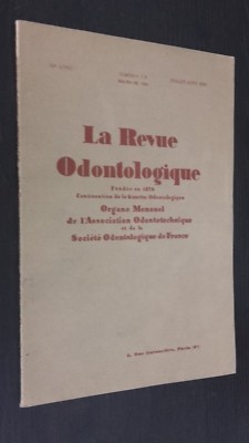 The Odontological Review Founded In 1879 No. 7-8 July-August 1949 BE-image