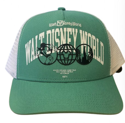 Disney Parks Walt Disney World Icon Green Baseball Cap Hat New with Tag-image
