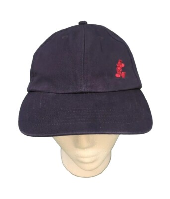 Walt Disney World Mickey Mouse Embroidered Adjustable Strapback Dad Hat Navy-image