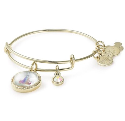 Alex And Ani Walt Disney World 50th Anniversary Castle Charm Bracelet Jewelry-image