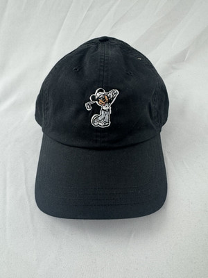 Walt Disney World Golf Mickey Mouse Golfer Adjustable Cap Hat Black Golfing-image