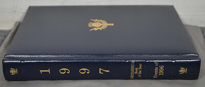 1997 Britannica Book of the Year For Events in 1996 - Leather Bound-image