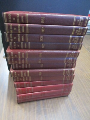 13 Vintage - The Book of Knowledge Annuals 1946 to 1958 The Grolier Society-image