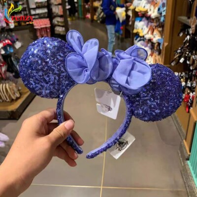 Minnie Ears Headband Collection Purple Hydrangea Blue Iris Disney Parks-image