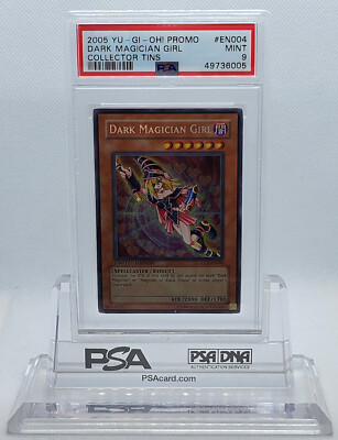 2005 YUGIOH CT2-EN004 DARK MAGICIAN GIRL SECRET RARE HOLO PSA 9 MT #49736005-image