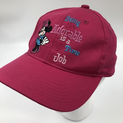 Walt Disney World Minnie Mouse Ball Cap Adjustable Hat Pre-Owned @ #40-image
