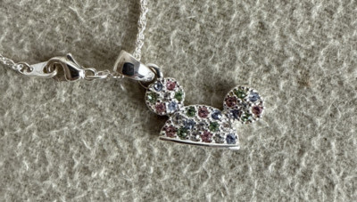 Disney Arribas✿Necklace Mickey Mouse Ear Hat Made with Crystals from Swarovski-image