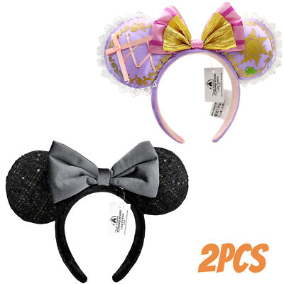 Disney~ with Magical Bow&Sequins Minnie Ears+Rapunzel Tangled Pascal Headband-image