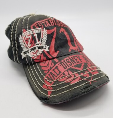 Walt Disney World Established 71 (1971) Adjustable Hat Distressed Design 2000's-image