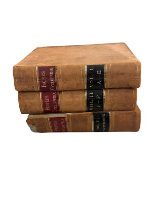 1883 The People's Cyclopedia of Universal Knowledge Volumes 1, 2, 3 books-image