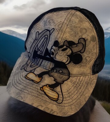Disney Parks Steamboat Willie Baseball Hat Cap Walt Disney World Adjustable-image