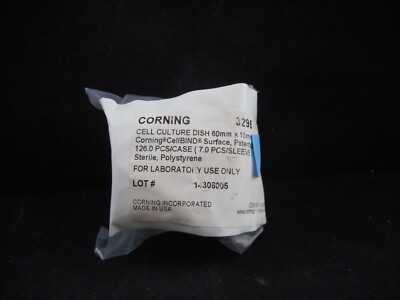 CORNING Plastic 60 x 15mm Round Cell Culture Dish CellBIND 3295 Non-Sterile 4/PK-image
