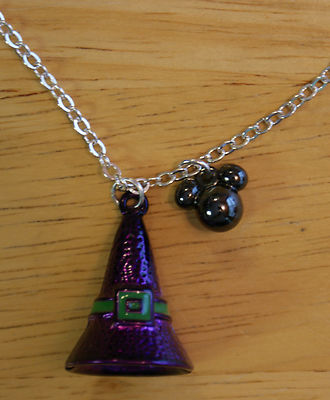 New Walt Disney World Parks MINNIE MOUSE Witch Hat Halloween Necklace - 20