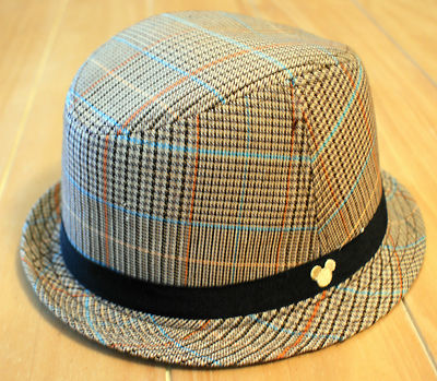 New Walt Disney Parks MICKEY MOUSE Brown Houndstooth Hat-image