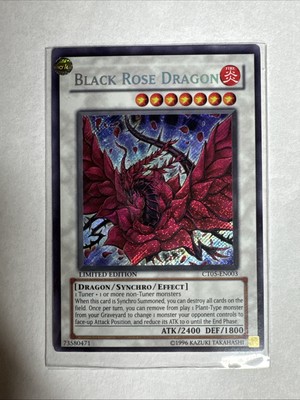 YUGIOH • BLACK ROSE DRAGON • SECRET RARE • CT05-EN003 • LIMITED/E • NM-image