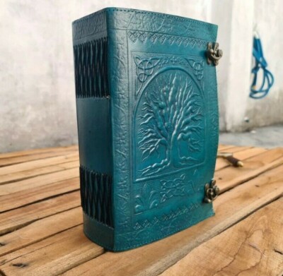 Handmade 600 Pages Large Tree of life Leather Journal, Diary, Large Tree Book-image