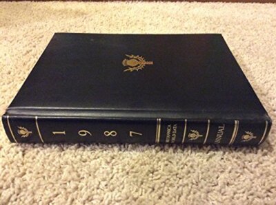 Britannica Book of the Year 1987 Hardback Book The Fast Free Shipping-image