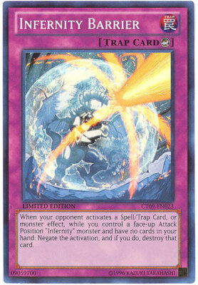 Yu-Gi-Oh Card - CT09-EN023 - INFERNITY BARRIER (super rare holo) - NM-image