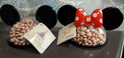 Walt Disney World 50th Anniversary M&M’s Mickey & Minnie Mouse Ear Hat Candy New-image