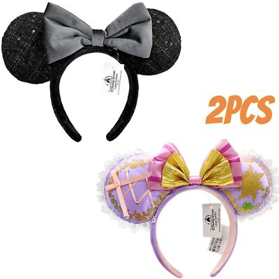 Disney~Parks with Magical Bow&Sequins Ears + Rapunzel Tangled Pascal Minnie Ears-image